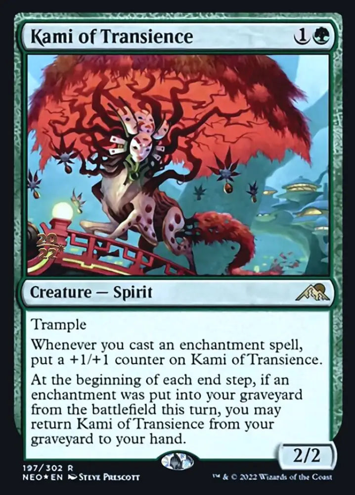 Kami of Transience [Kamigawa: Neon Dynasty Prerelease Promos] - MTG Single