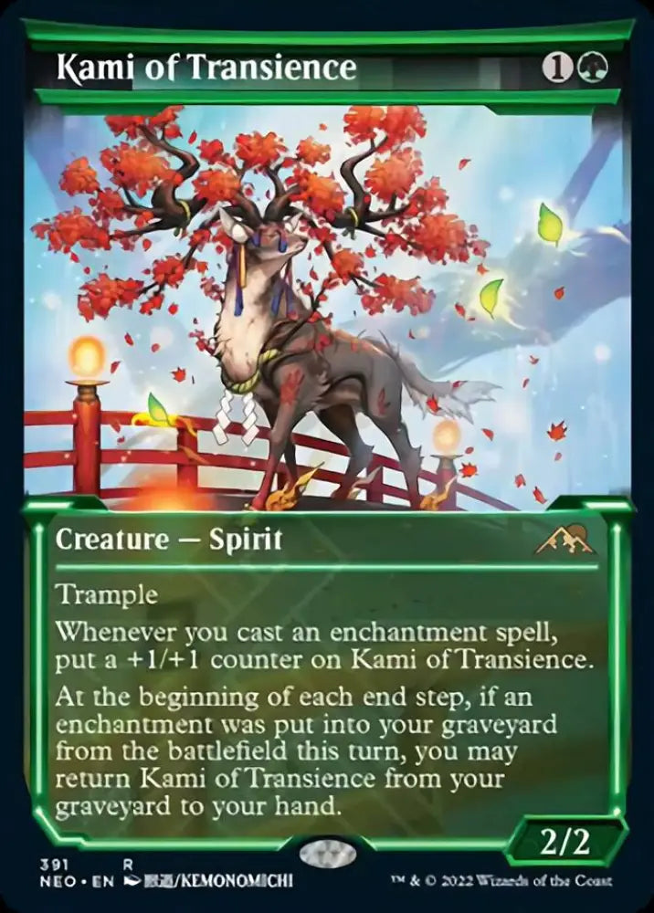 Kami of Transience (Showcase Soft Glow) [Kamigawa: Neon Dynasty] - MTG Single