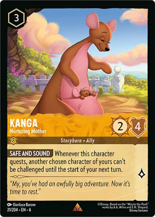 Kanga - Nurturing Mother (21/204) [Azurite Sea] - Lorcana Single