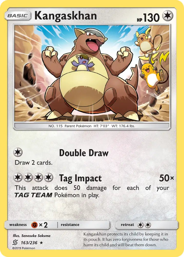 Kangaskhan (163/236) [Sun & Moon: Unified Minds] - Pokemon Single