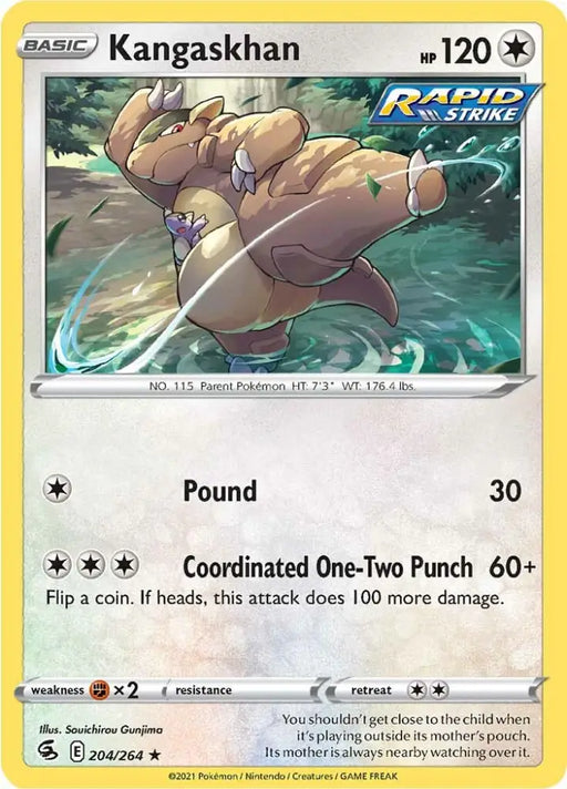Kangaskhan (204/264) [Sword & Shield: Fusion Strike] - Pokemon Single