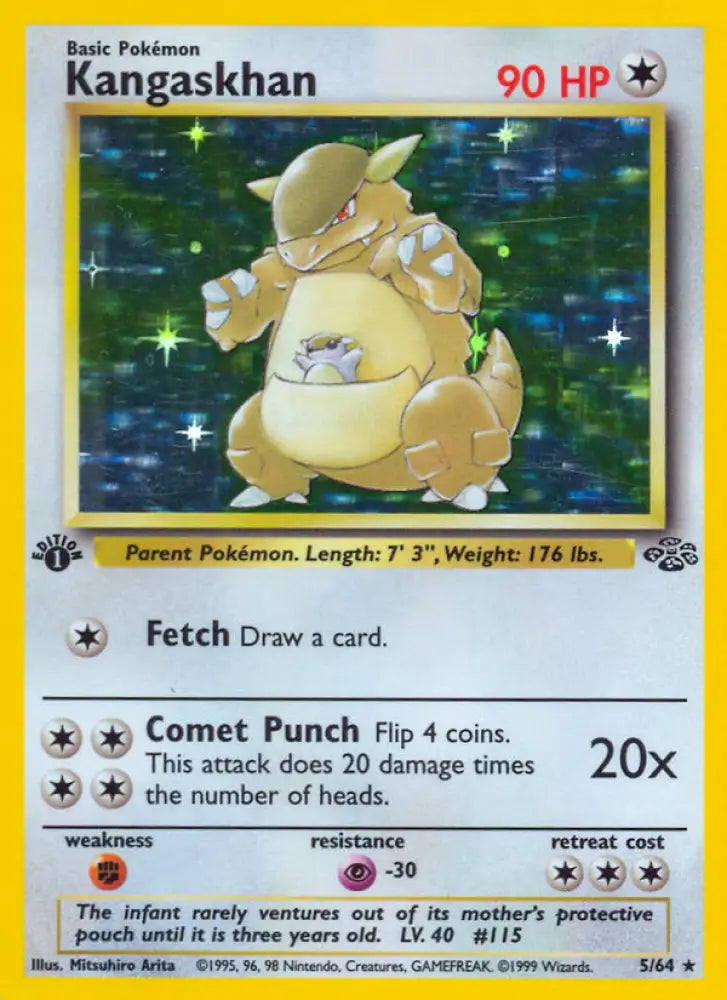 Kangaskhan (5/64) [Jungle 1st Edition] - Pokemon Single