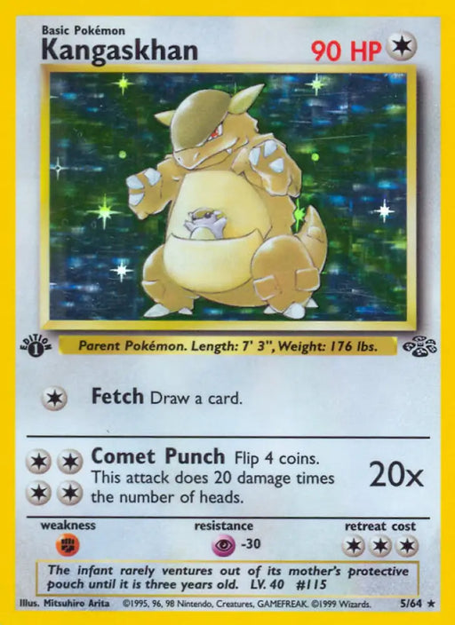 Kangaskhan (5/64) [Jungle 1st Edition] - Pokemon Single