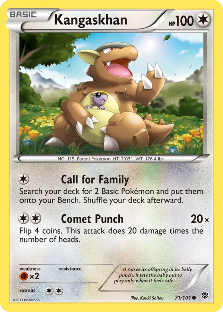 Kangaskhan (71/101) [Black & White: Plasma Blast] - Pokemon Single