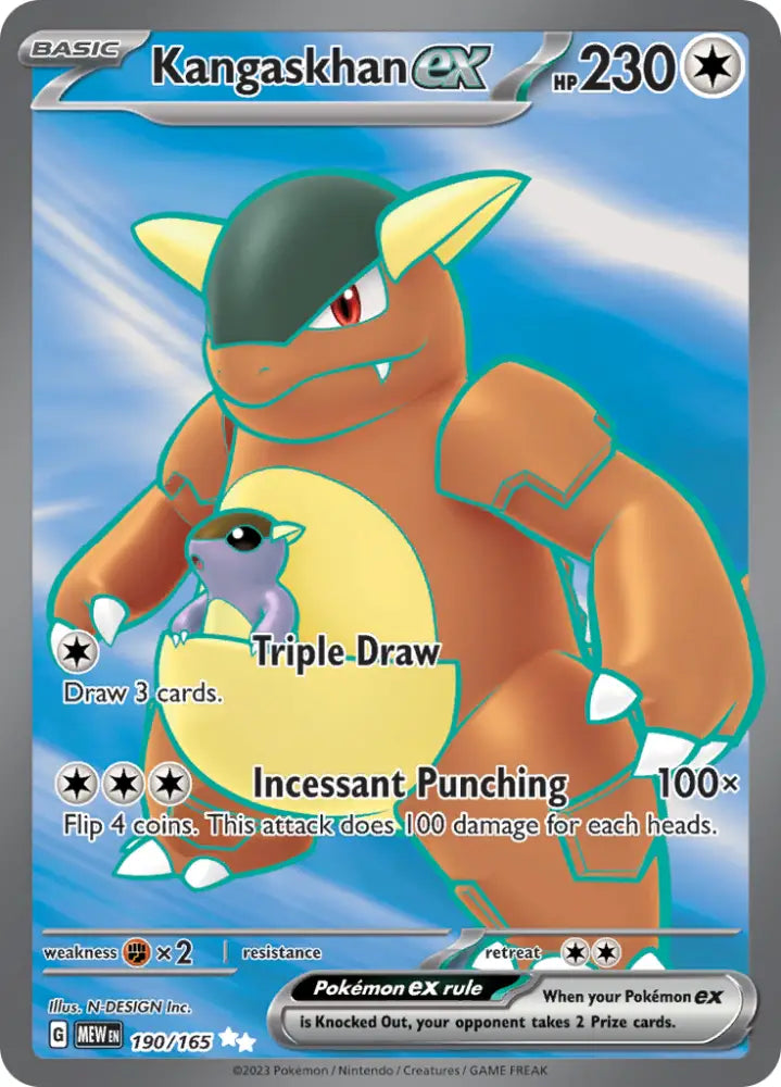 Kangaskhan ex (190/165) [Scarlet & Violet 151] - Pokemon Single