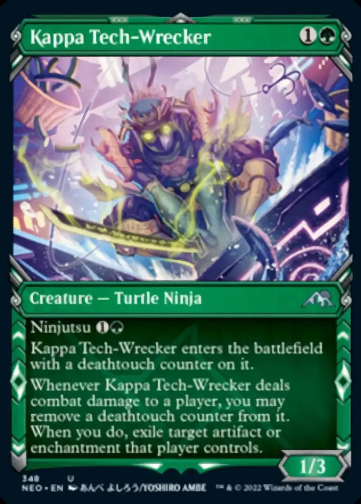 Kappa Tech-Wrecker (Showcase Ninja) [Kamigawa: Neon Dynasty] - MTG Single