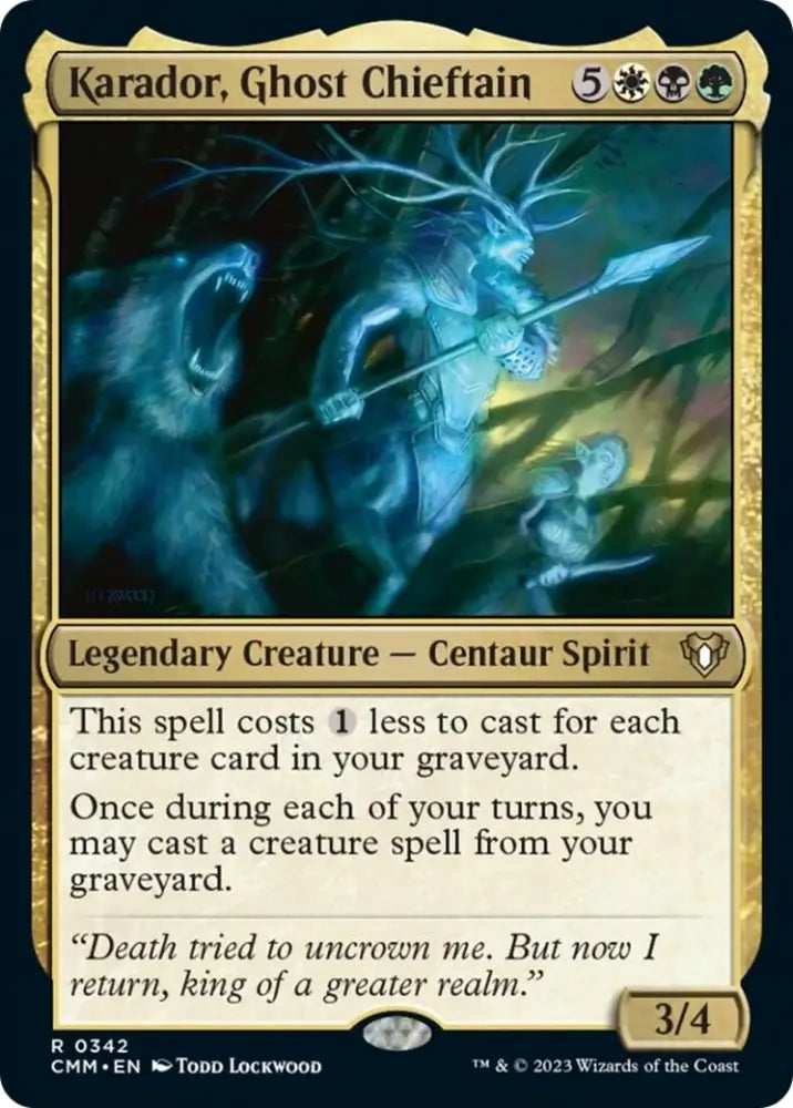 Karador Ghost Chieftain [Commander Masters] - MTG Single