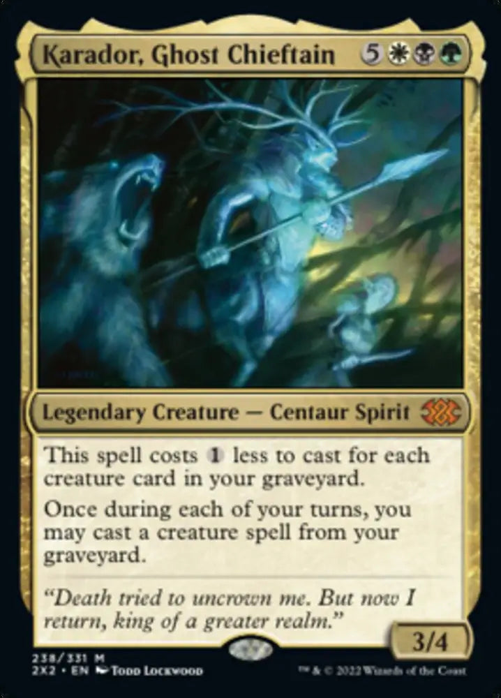 Karador Ghost Chieftain [Double Masters 2022] - MTG Single