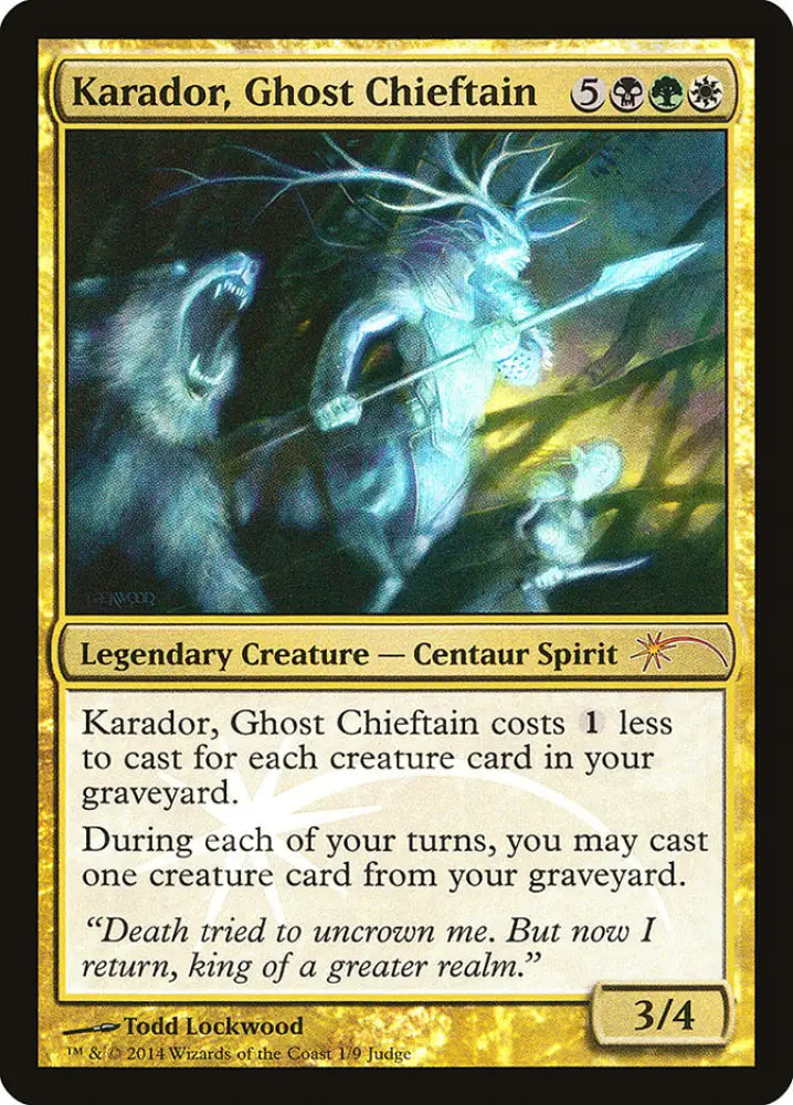 Karador Ghost Chieftain [Judge Gift Cards 2014] - MTG Single
