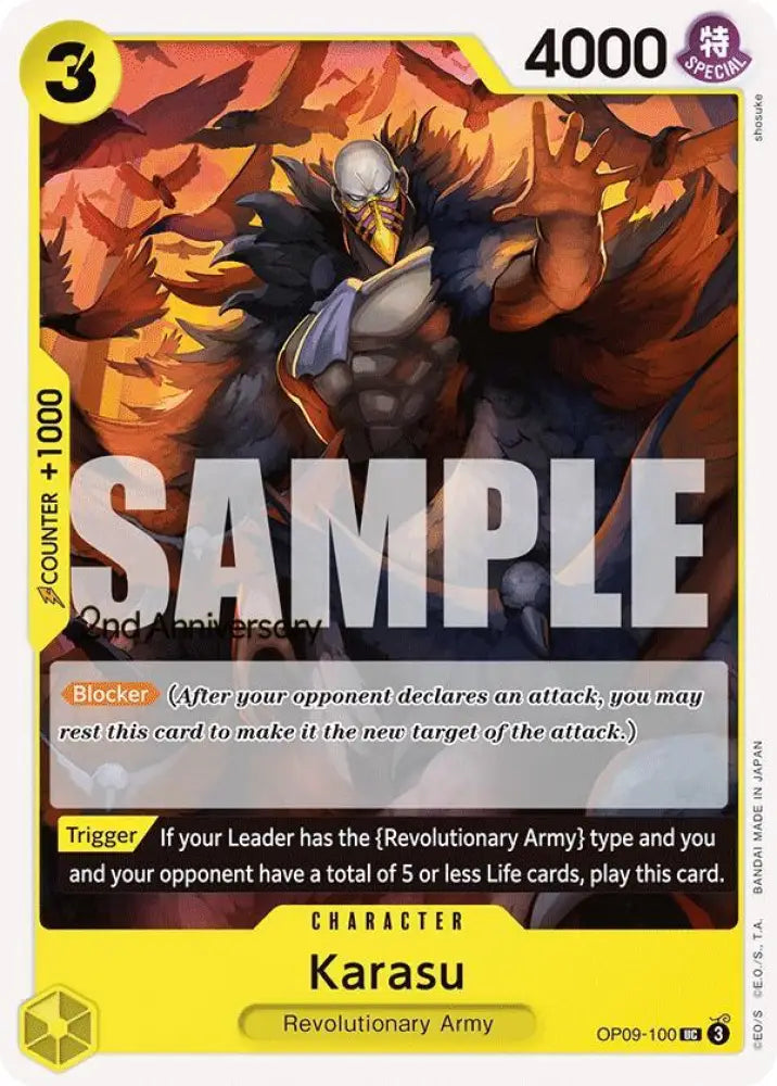 Karasu (OP09-100) [Emperors in the New World: 2nd Anniversary Tournament Cards]