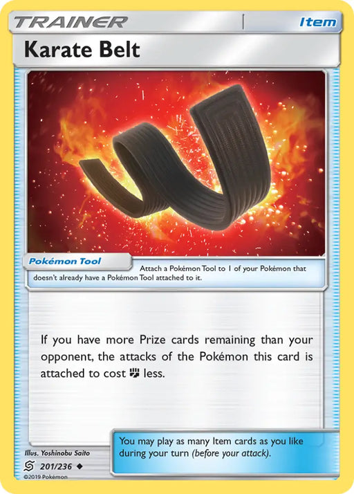 Karate Belt (201/236) [Sun & Moon: Unified Minds] - Pokemon Single