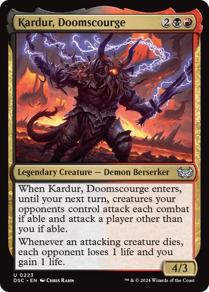 Kardur Doomscourge [Duskmourn: House of Horror Commander] - MTG Single