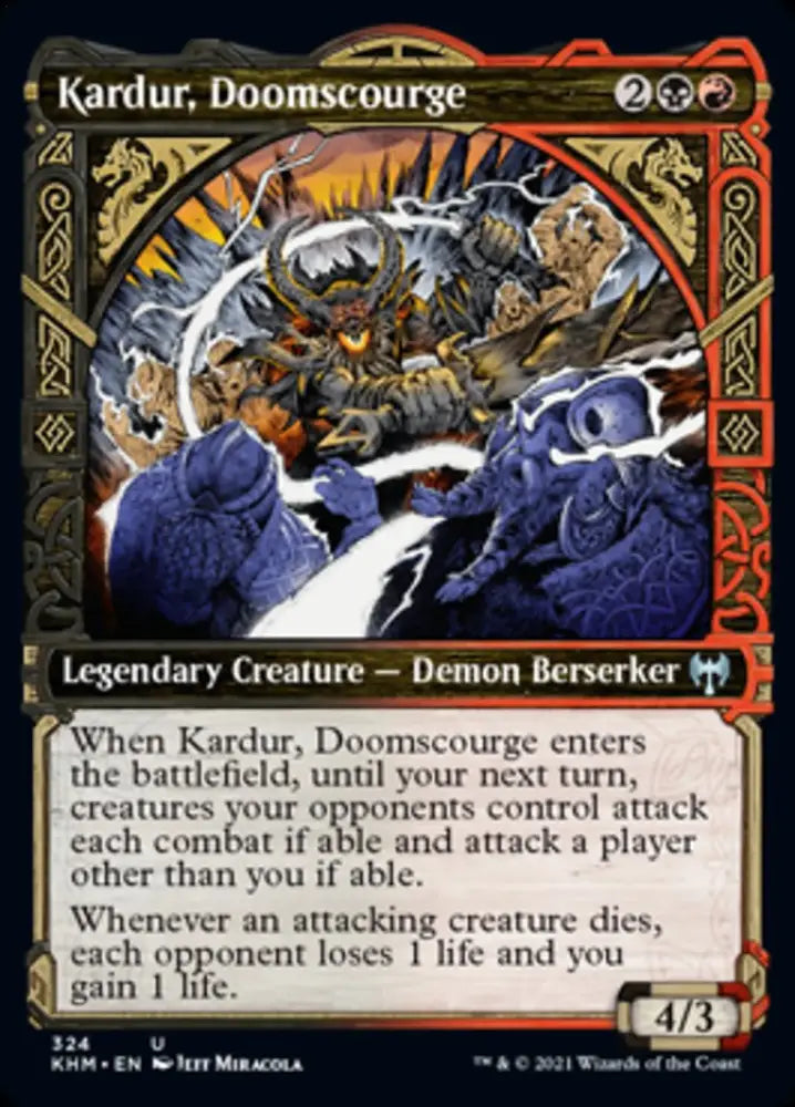 Kardur Doomscourge (Showcase) [Kaldheim] - MTG Single