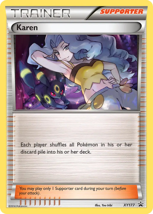 Karen (XY177) [XY: Black Star Promos] - Pokemon Single