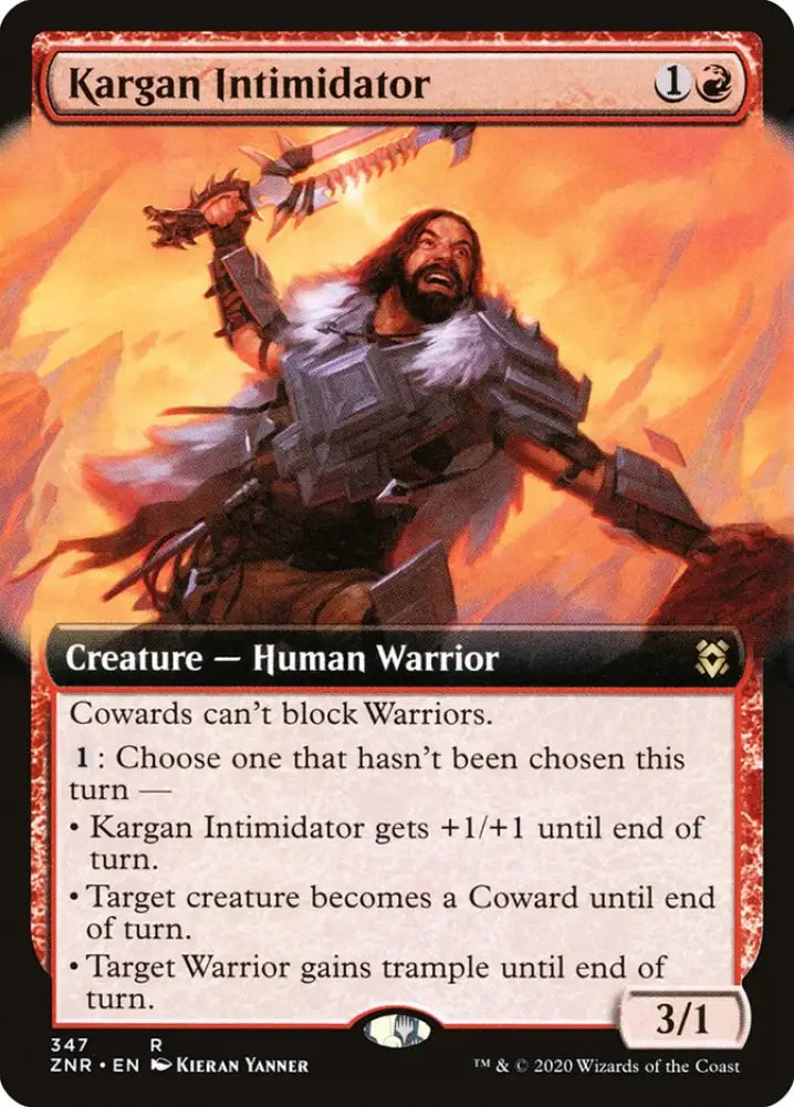 Kargan Intimidator (Extended Art) [Zendikar Rising] - MTG Single