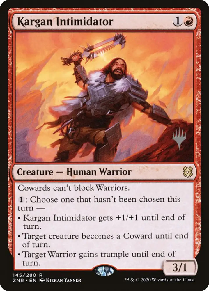 Kargan Intimidator (Promo Pack) [Zendikar Rising Promos] - MTG Single