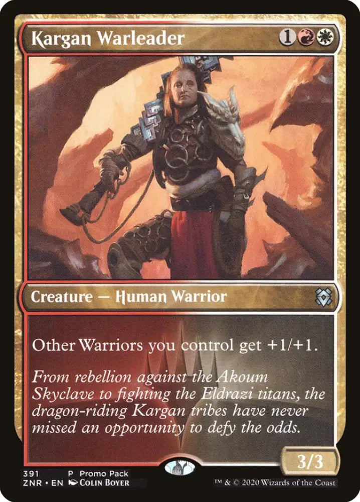 Kargan Warleader (Promo Pack) [Zendikar Rising Promos] - MTG Single