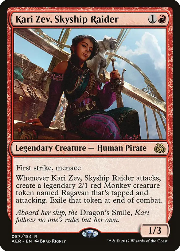 Kari Zev Skyship Raider [Aether Revolt] - MTG Single