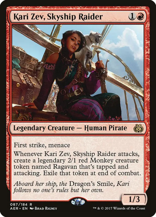 Kari Zev Skyship Raider [Aether Revolt] - MTG Single