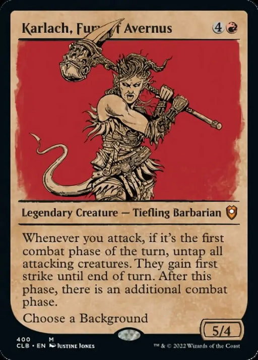 Karlach Fury of Avernus (Showcase) [Commander Legends: Battle for Baldur’s Gate] - MTG Single