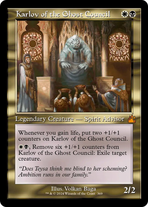 Karlov of the Ghost Council (Retro Frame) [Ravnica Remastered] - MTG Single