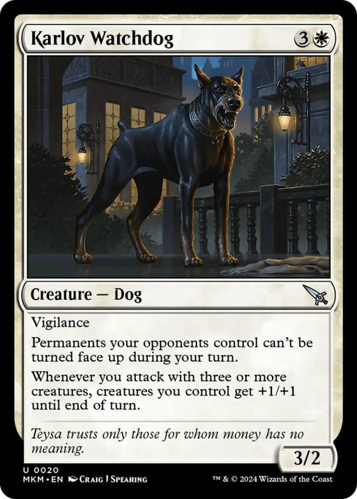Karlov Watchdog [Murders at Karlov Manor] - MTG Single