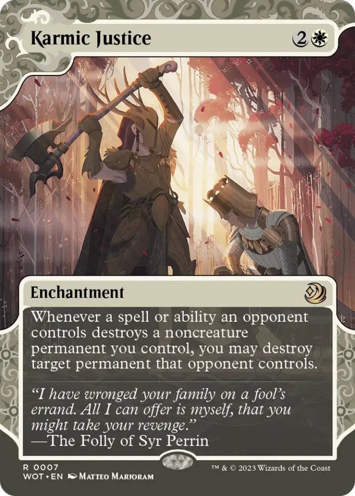 Karmic Justice [Wilds of Eldraine: Enchanting Tales] - MTG Single
