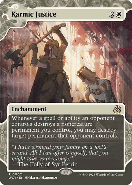 Karmic Justice [Wilds of Eldraine: Enchanting Tales] - MTG Single