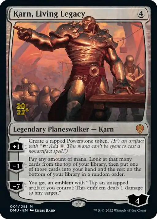 Karn Living Legacy [Dominaria United Prerelease Promos] - MTG Single