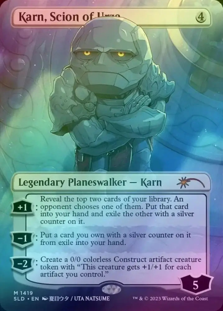 Karn Scion of Urza (Rainbow Foil) [Secret Lair Drop Series] - MTG Single