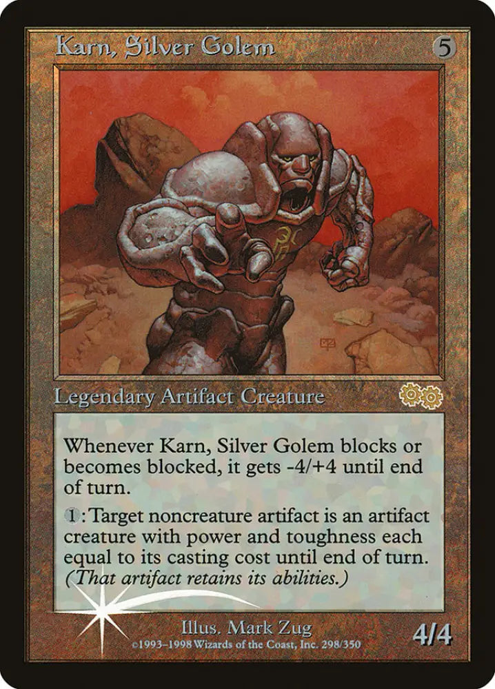 Karn Silver Golem [Arena League 1999] - MTG Single