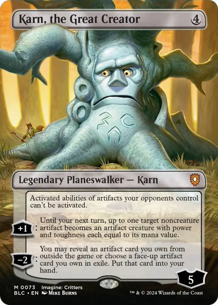 Karn the Great Creator (Borderless) [Bloomburrow Commander] - MTG Single