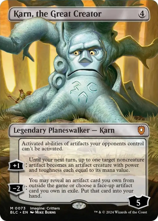 Karn the Great Creator (Borderless) [Bloomburrow Commander] - MTG Single