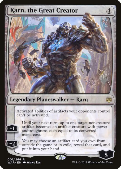 Karn the Great Creator (Promo Pack) [War of the Spark Promos] - MTG Single
