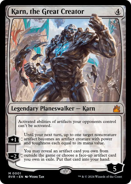 Karn the Great Creator [Ravnica Remastered] - MTG Single