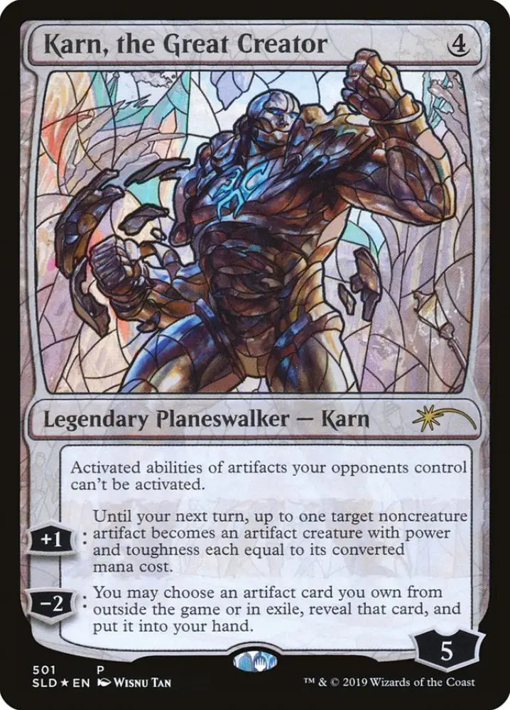 Karn the Great Creator (Stained Glass) [Secret Lair Drop Promos] - MTG Single