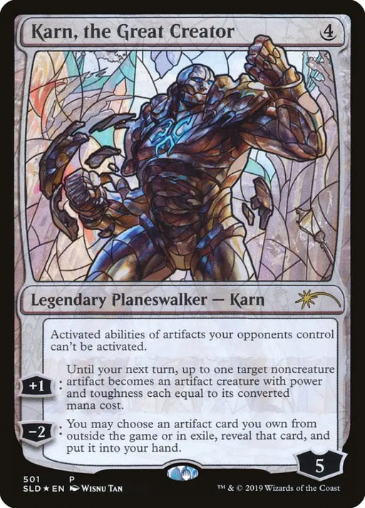 Karn the Great Creator (Stained Glass) [Secret Lair Drop Promos] - MTG Single