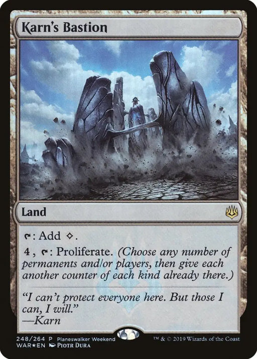 Karn’s Bastion (Planeswalker Weekend) [War of the Spark Promos] - MTG Single