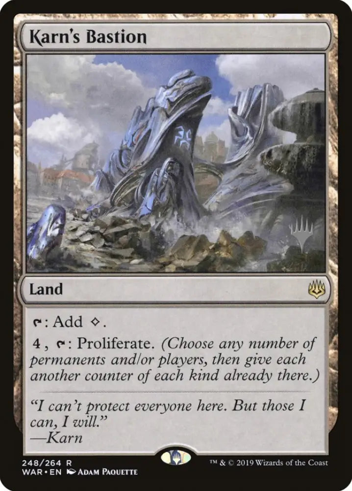 Karn’s Bastion (Promo Pack) [War of the Spark Promos] - MTG Single