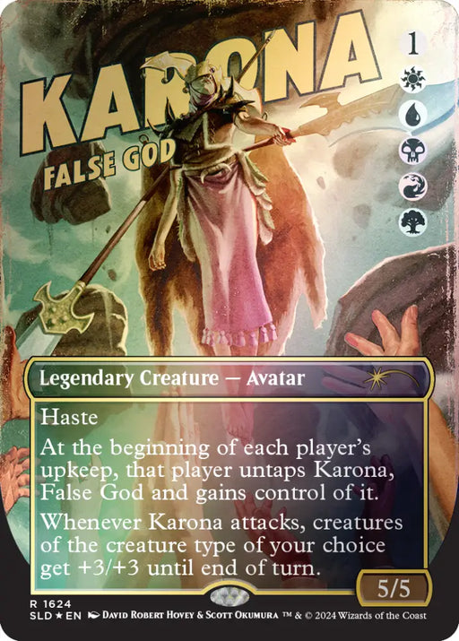 Karona False God (Rainbow Foil) [Secret Lair Drop Series] - MTG Single