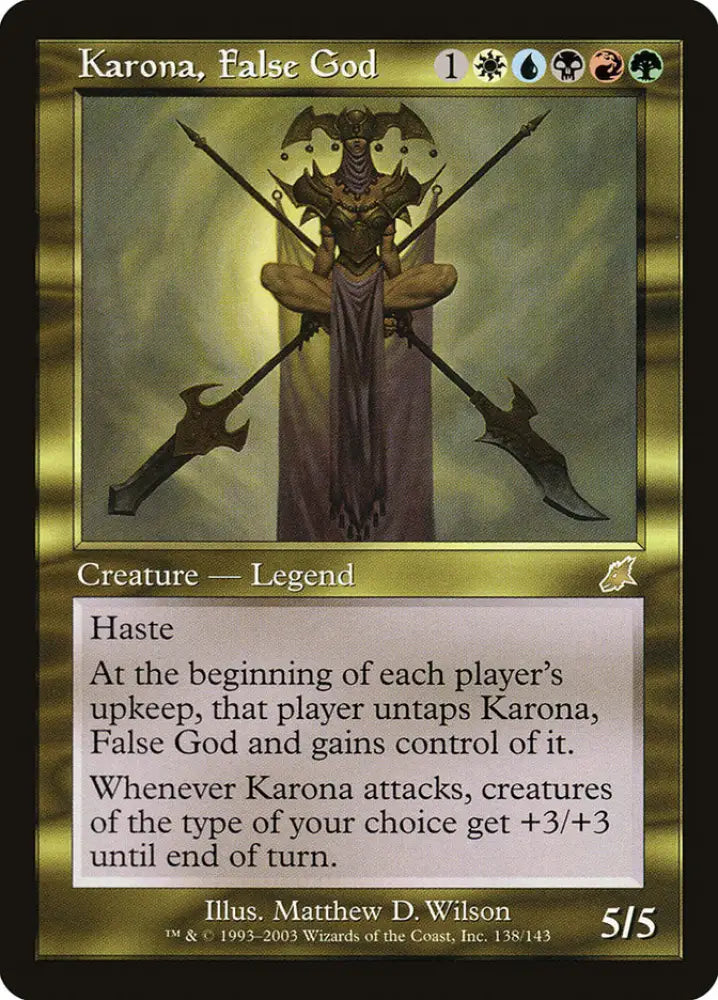 Karona False God [Scourge] - MTG Single