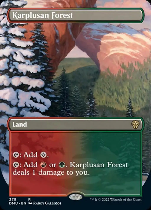 Karplusan Forest (Borderless Alternate Art) [Dominaria United] - MTG Single