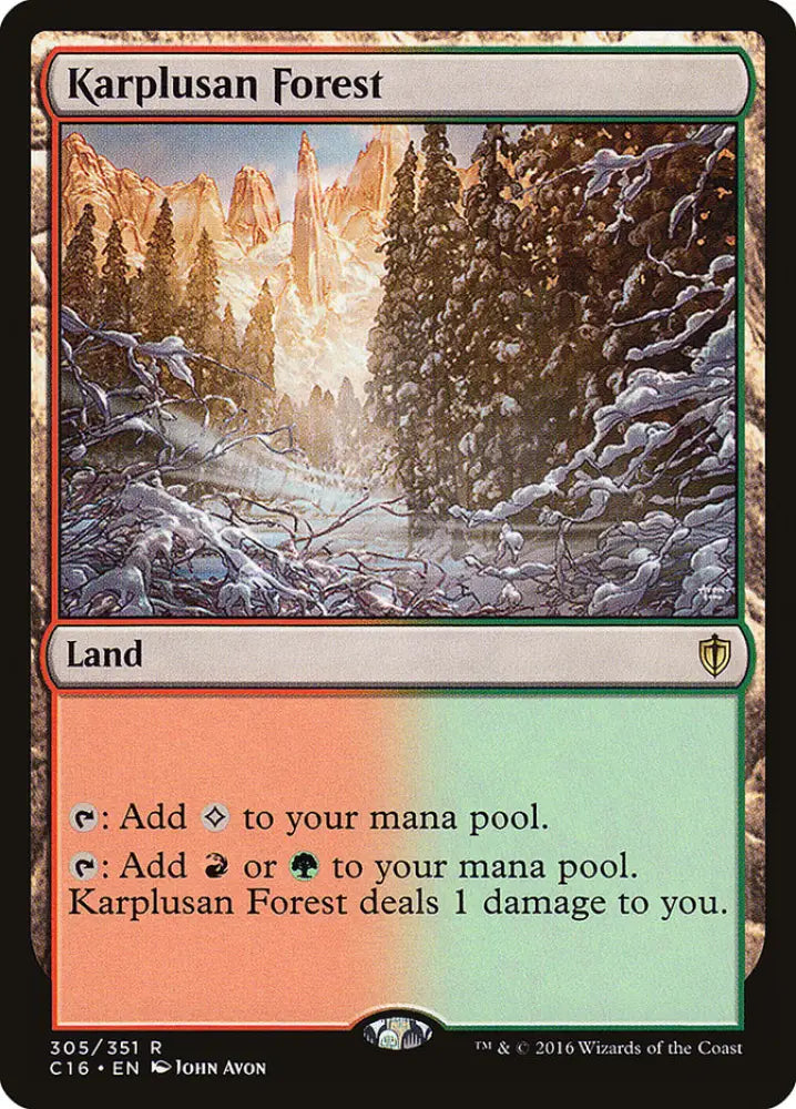 Karplusan Forest [Commander 2016] - MTG Single