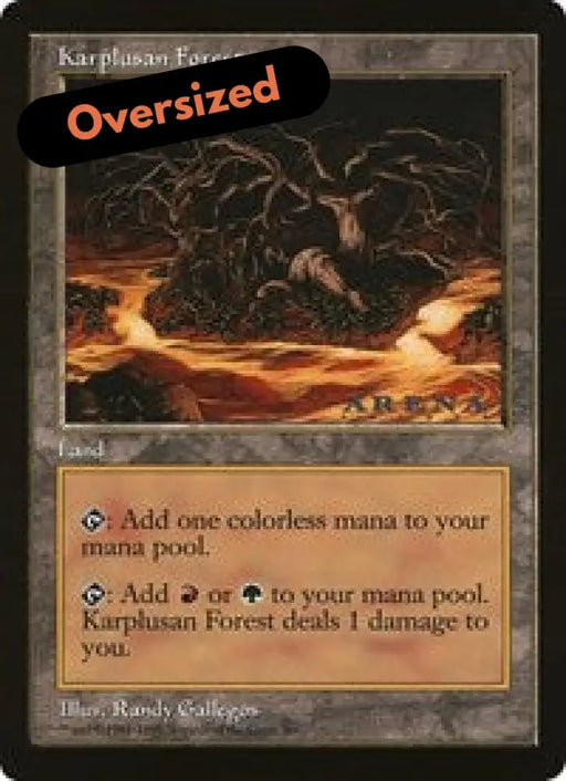 Karplusan Forest (Oversized) [Oversize Cards] - MTG Single