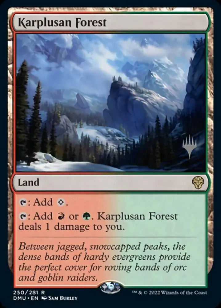 Karplusan Forest (Promo Pack) [Dominaria United Promos] - MTG Single