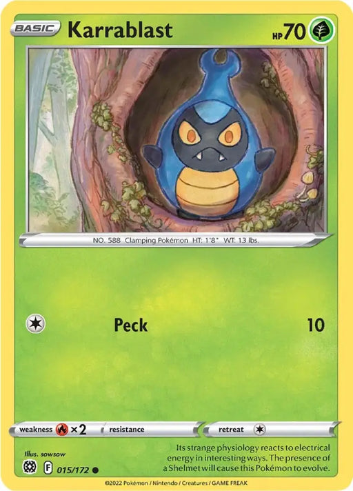 Karrablast (015/172) [Sword & Shield: Brilliant Stars] - Pokemon Single