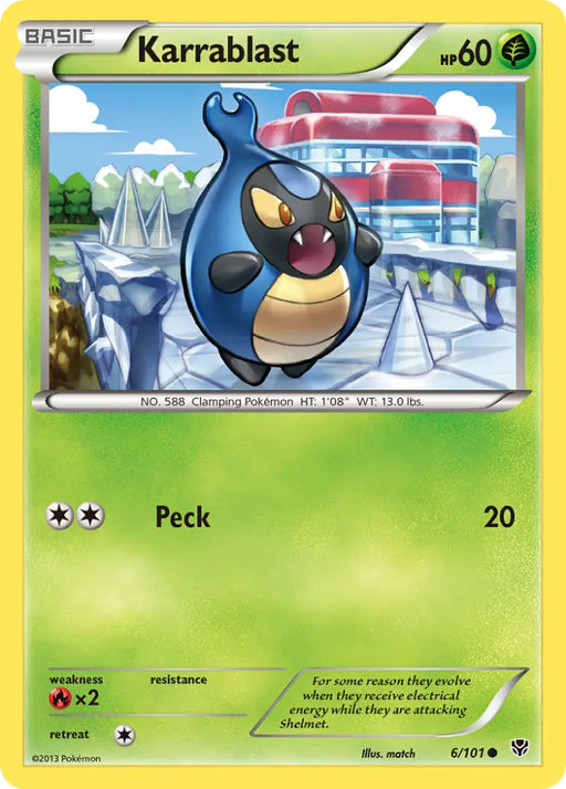 Karrablast (6/101) [Black & White: Plasma Blast] - Pokemon Single