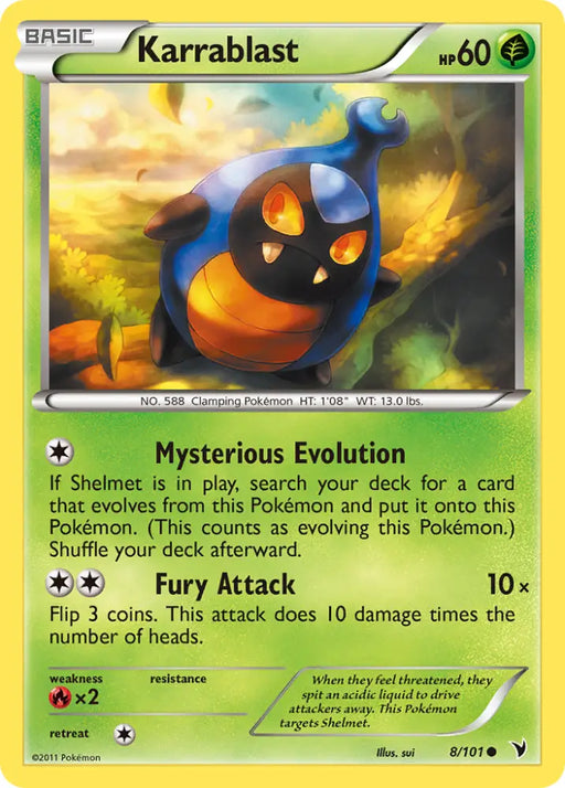 Karrablast (8/101) [Black & White: Noble Victories] - Pokemon Single