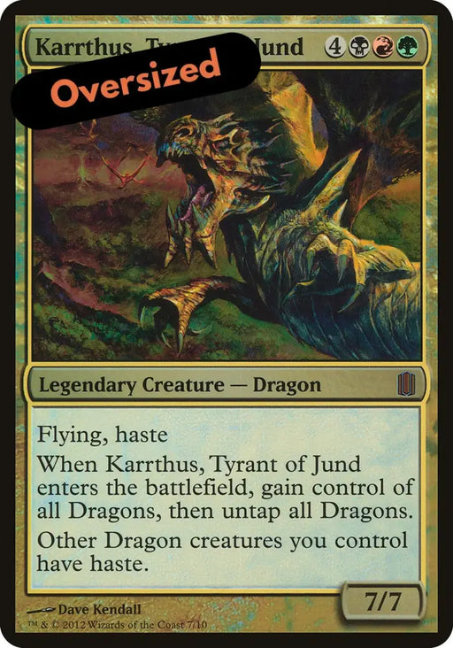 Karrthus Tyrant of Jund (Oversized) [Commander’s Arsenal Oversized] - MTG Single