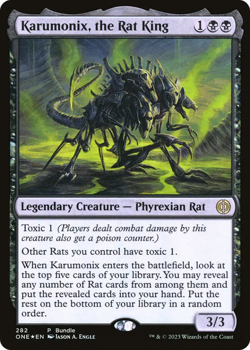 Karumonix the Rat King (Bundle) [Phyrexia: All Will Be One] - MTG Single